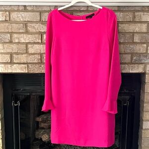 Banana Republic Elegant Pink Long Sleeve Dress with back buttons size 10 NWT